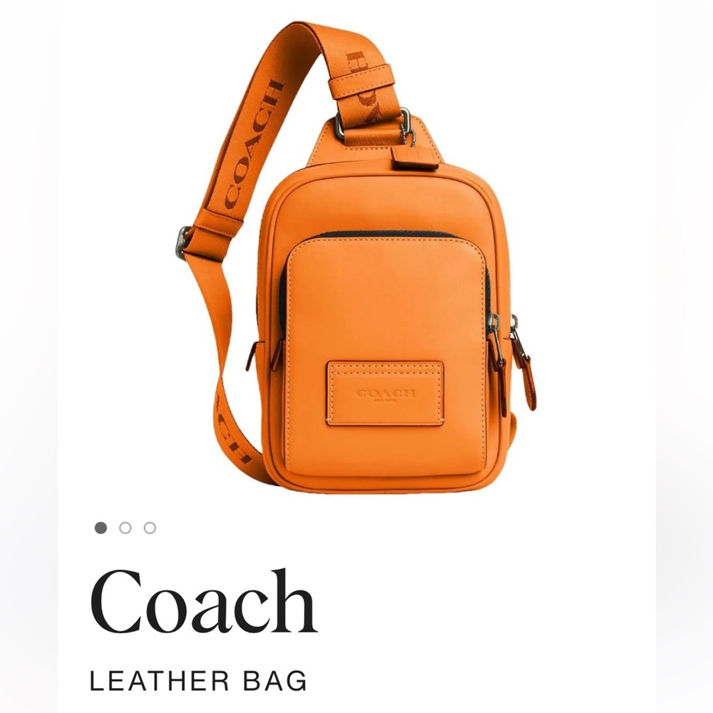 Coach leather sling bag